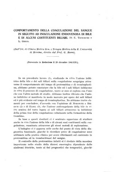 Archivio di scienze biologiche