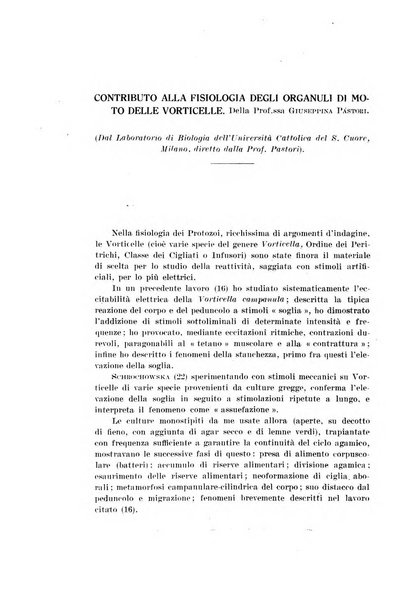 Archivio di scienze biologiche