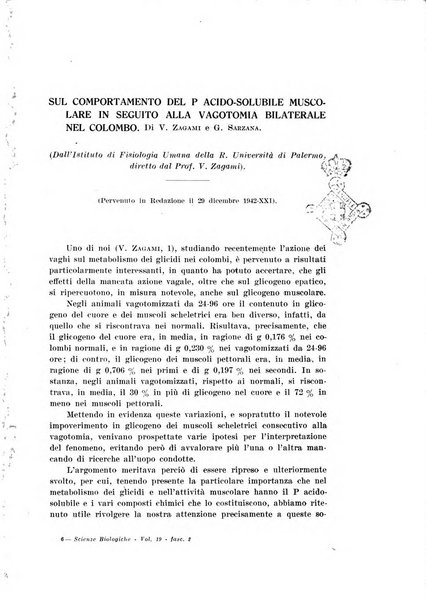 Archivio di scienze biologiche