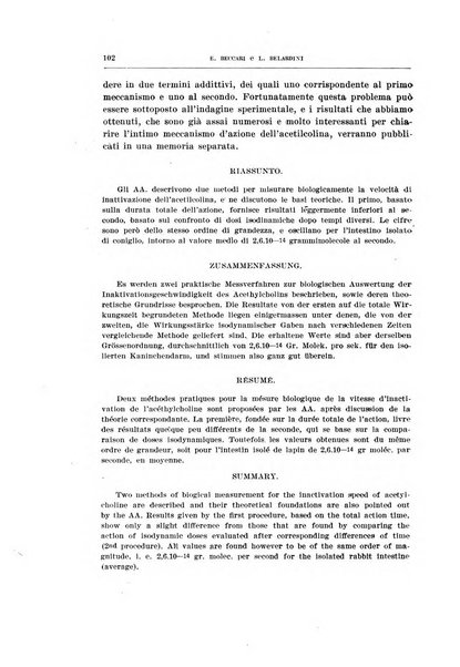 Archivio di scienze biologiche