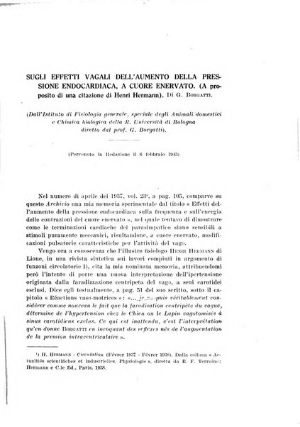 Archivio di scienze biologiche