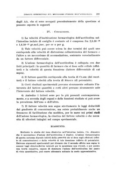 Archivio di scienze biologiche