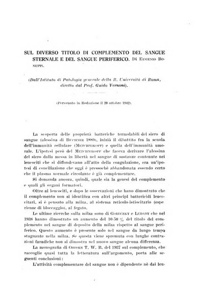 Archivio di scienze biologiche