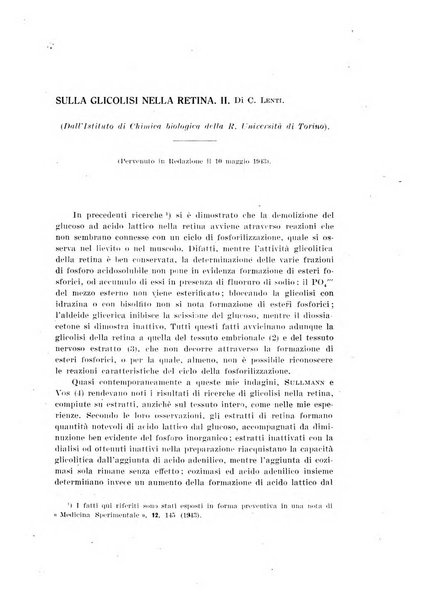 Archivio di scienze biologiche