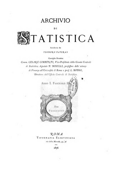 Archivio di statistica