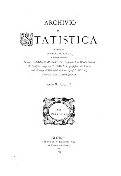 Archivio di statistica