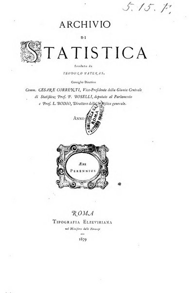 Archivio di statistica