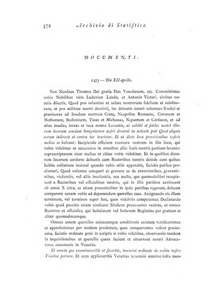 Archivio di statistica