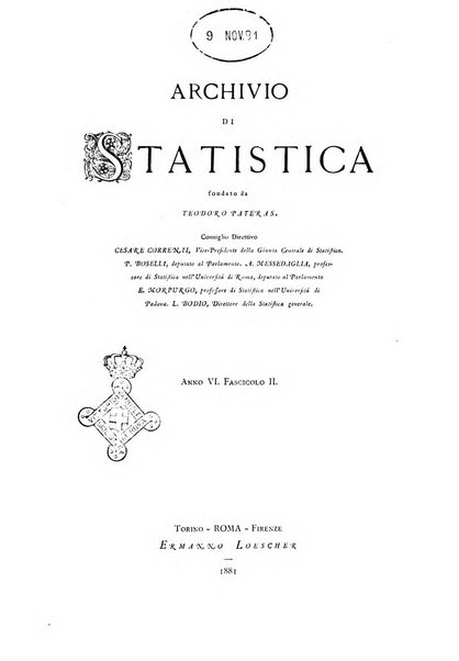 Archivio di statistica