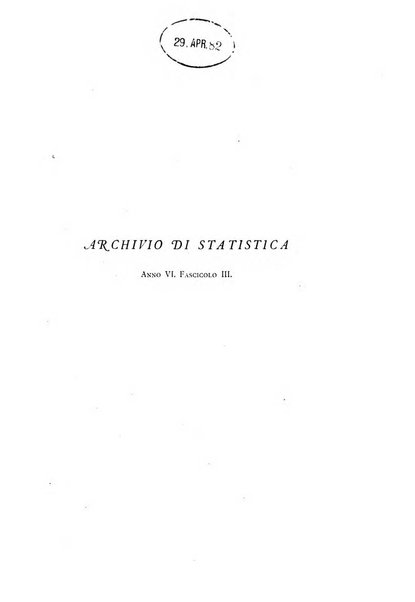 Archivio di statistica