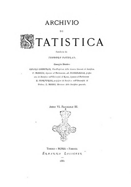 Archivio di statistica