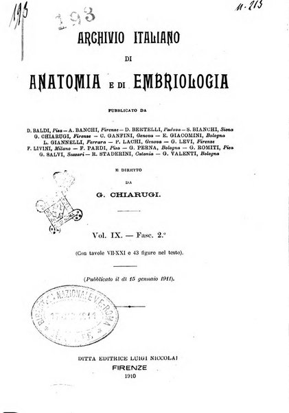 Archivio italiano di anatomia e di embriologia