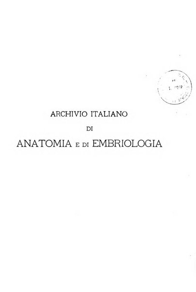 Archivio italiano di anatomia e di embriologia