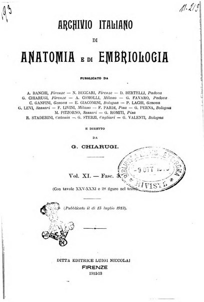 Archivio italiano di anatomia e di embriologia