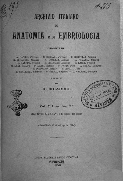 Archivio italiano di anatomia e di embriologia