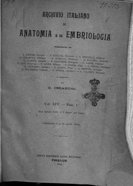 Archivio italiano di anatomia e di embriologia