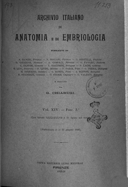 Archivio italiano di anatomia e di embriologia