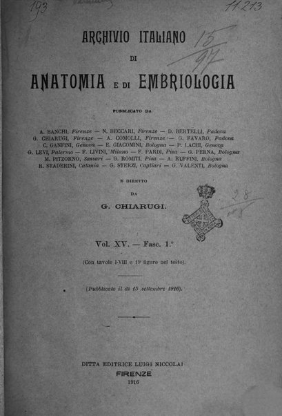 Archivio italiano di anatomia e di embriologia