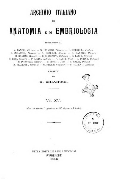 Archivio italiano di anatomia e di embriologia