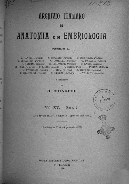 Archivio italiano di anatomia e di embriologia