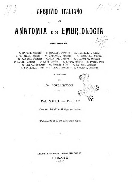 Archivio italiano di anatomia e di embriologia