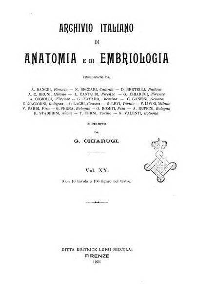 Archivio italiano di anatomia e di embriologia