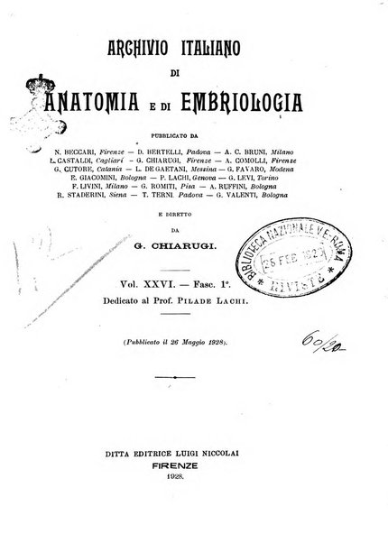 Archivio italiano di anatomia e di embriologia