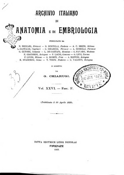 Archivio italiano di anatomia e di embriologia