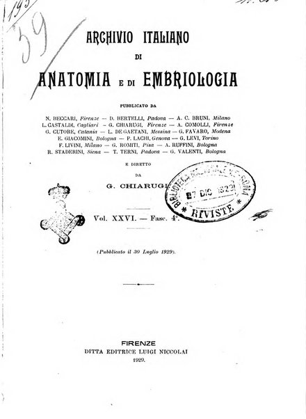 Archivio italiano di anatomia e di embriologia