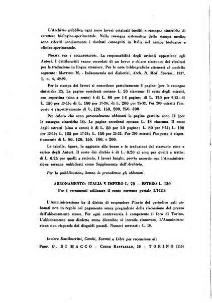 Archivio italiano di medicina sperimentale