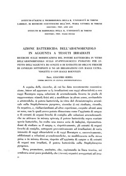 Archivio italiano di medicina sperimentale