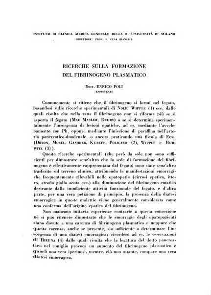 Archivio italiano di medicina sperimentale