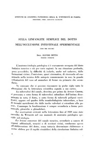 Archivio italiano di medicina sperimentale