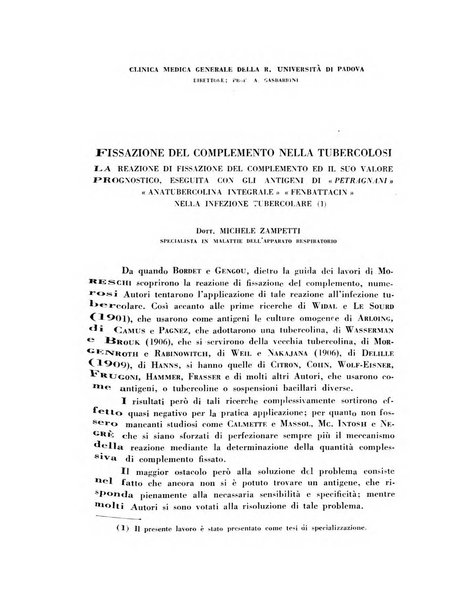 Archivio italiano di medicina sperimentale