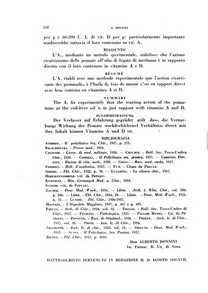 Archivio italiano di medicina sperimentale