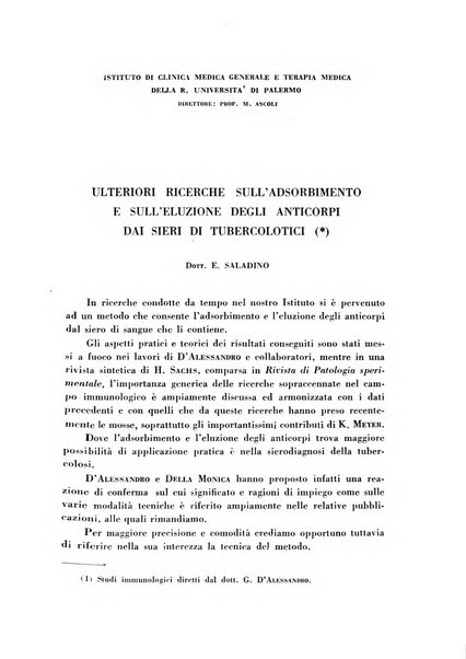 Archivio italiano di medicina sperimentale