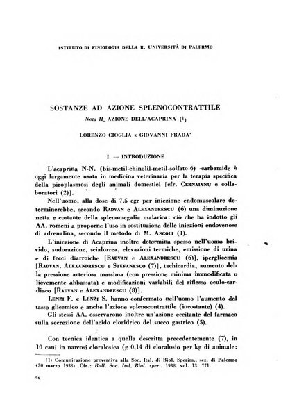 Archivio italiano di medicina sperimentale