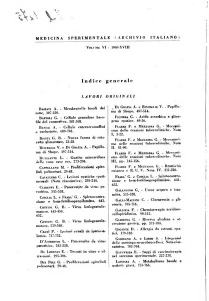 Archivio italiano di medicina sperimentale