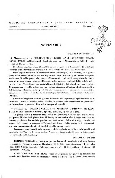 Archivio italiano di medicina sperimentale