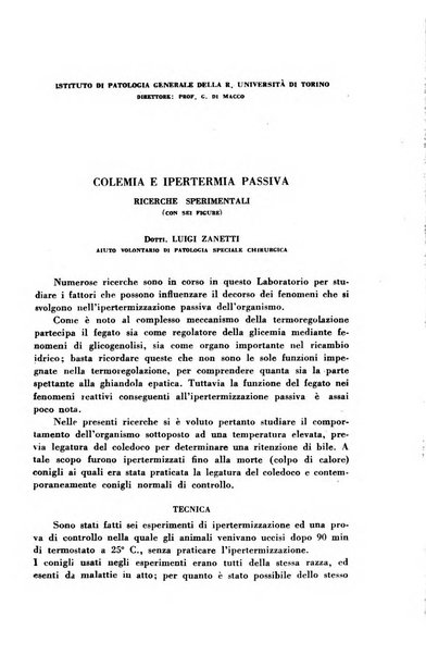 Archivio italiano di medicina sperimentale