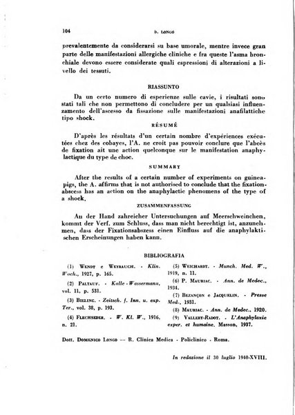 Archivio italiano di medicina sperimentale