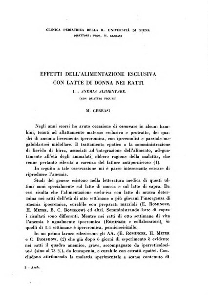 Archivio italiano di medicina sperimentale