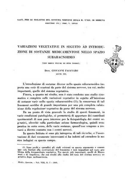 Archivio italiano di medicina sperimentale