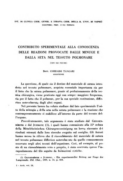 Archivio italiano di medicina sperimentale