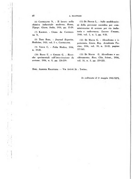 Archivio italiano di medicina sperimentale