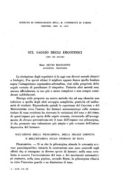 Archivio italiano di medicina sperimentale