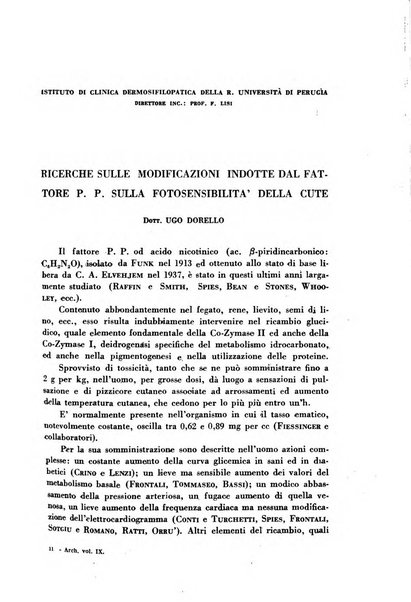 Archivio italiano di medicina sperimentale