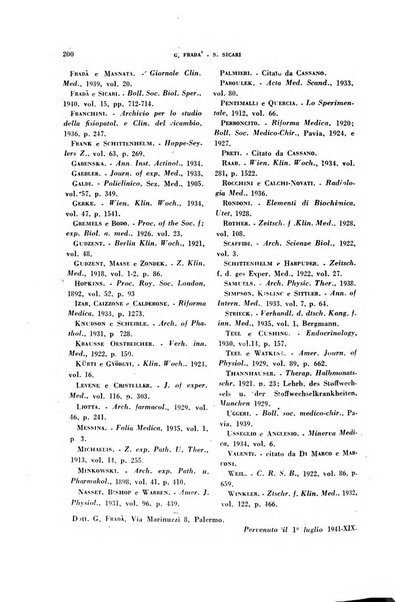 Archivio italiano di medicina sperimentale