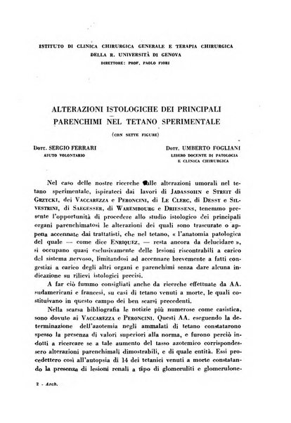 Archivio italiano di medicina sperimentale