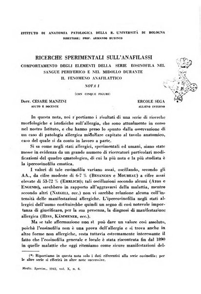 Archivio italiano di medicina sperimentale